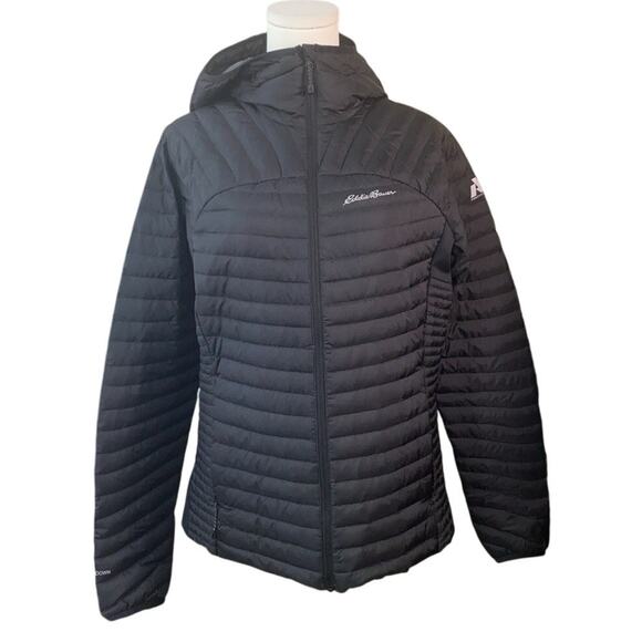 Eddie Bauer Stormdown 800 Down Women's Puffer Jacket Packable Black Large Down - Picture 1 of 12